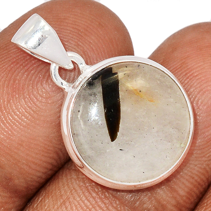 1.1" Black Tourmaline In Quartz Pendants - BTQP91