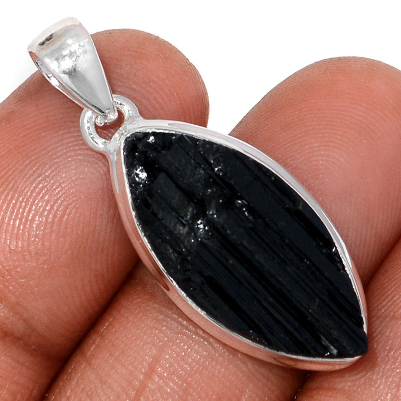 1.5" Black Tourmaline Rough Pendants - BTRP2013