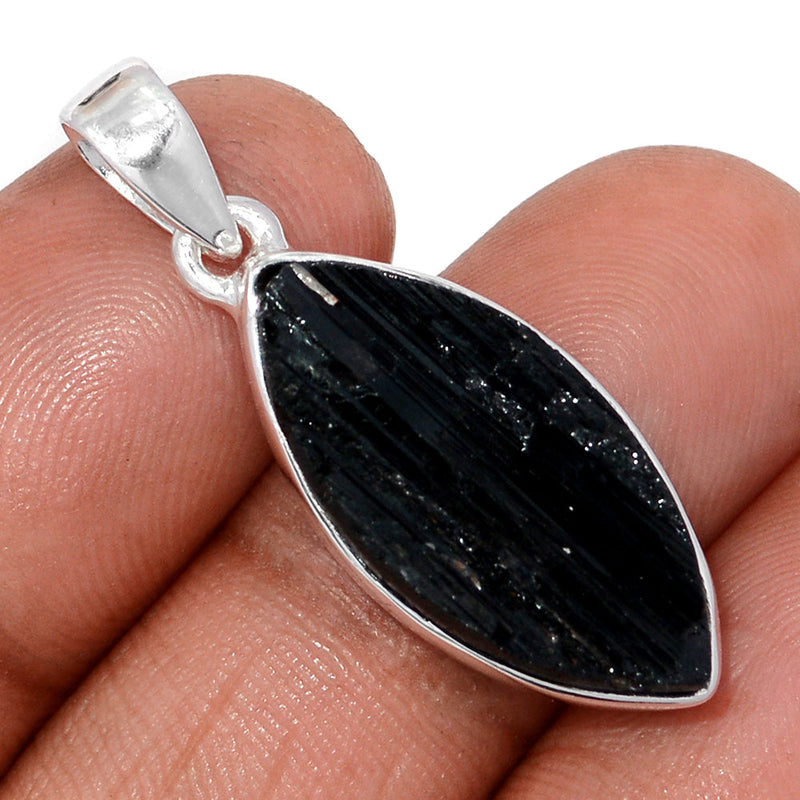 1.3" Black Tourmaline Rough Pendants - BTRP2031