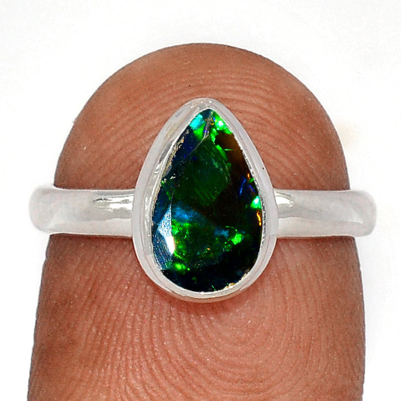 Chalama Black Opal Faceted Ring - CBFR200