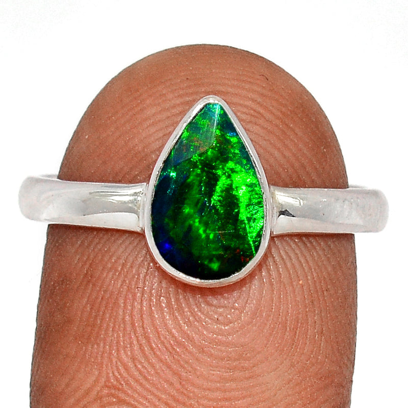 Chalama Black Opal Faceted Ring - CBFR205