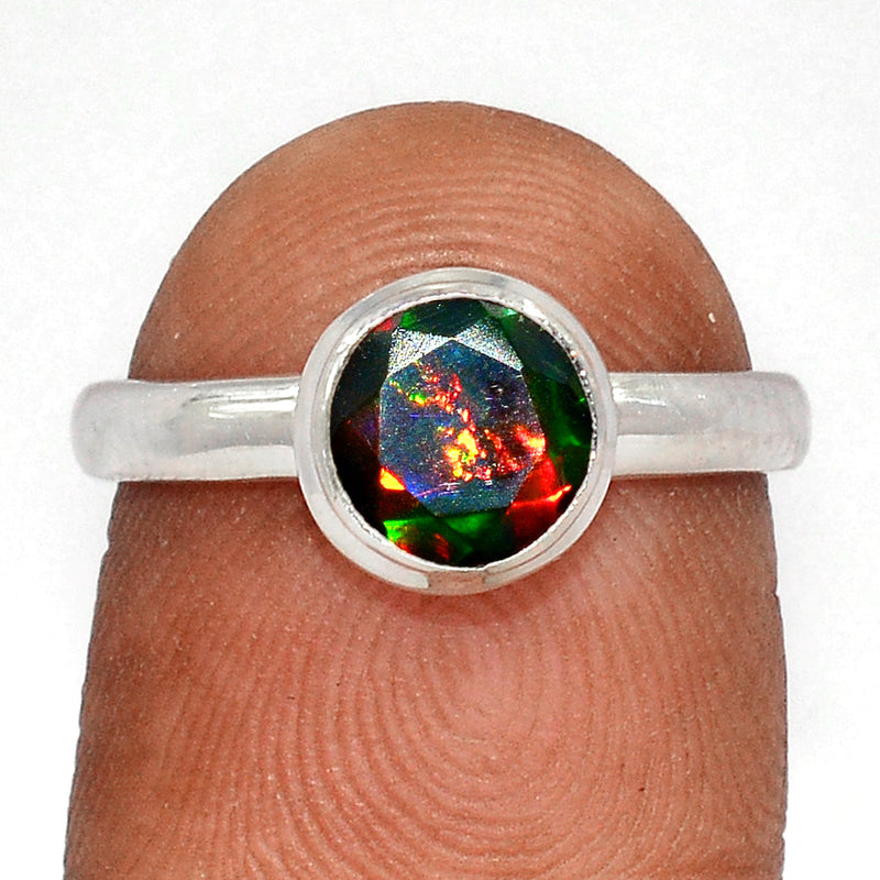 Chalama Black Opal Faceted Ring - CBFR210