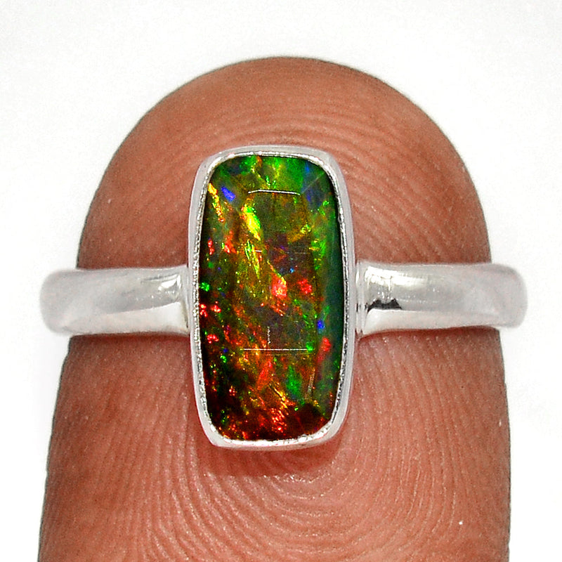 Chalama Black Opal Faceted Ring - CBFR214