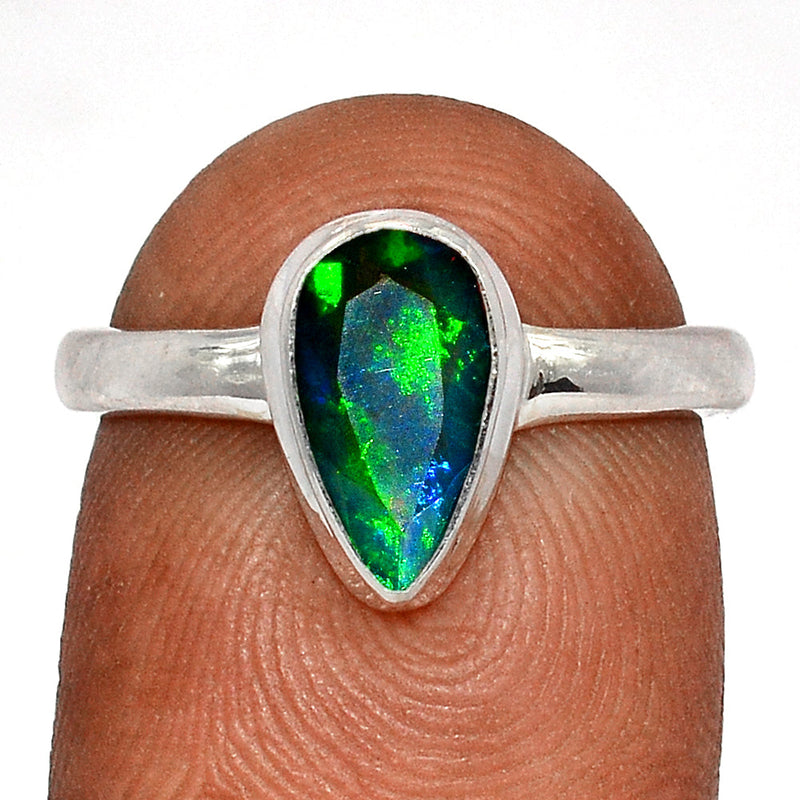 Chalama Black Opal Faceted Ring - CBFR216