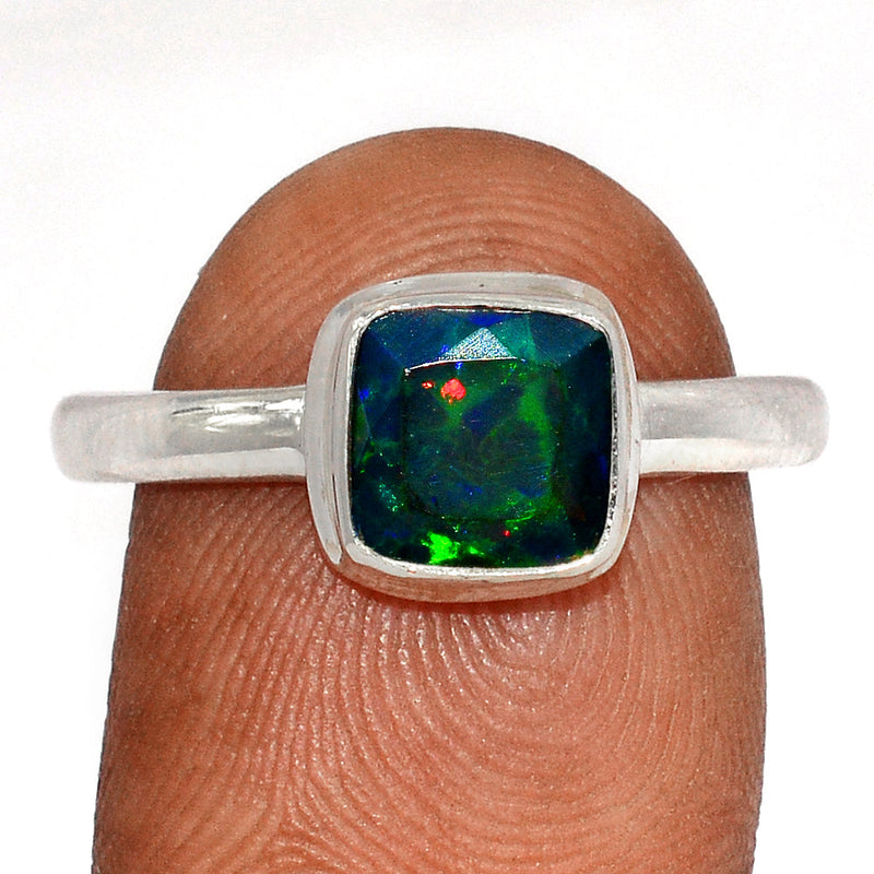 Chalama Black Opal Faceted Ring - CBFR218