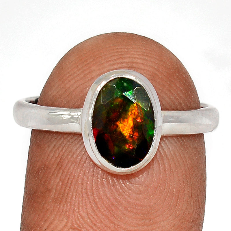 Chalama Black Opal Faceted Ring - CBFR240