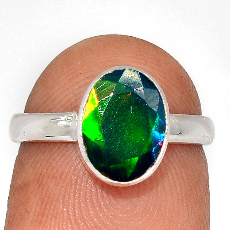 Chalama Black Opal Faceted Ring - CBFR280