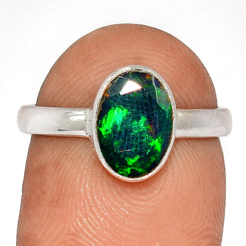 Chalama Black Opal Faceted Ring - CBFR282