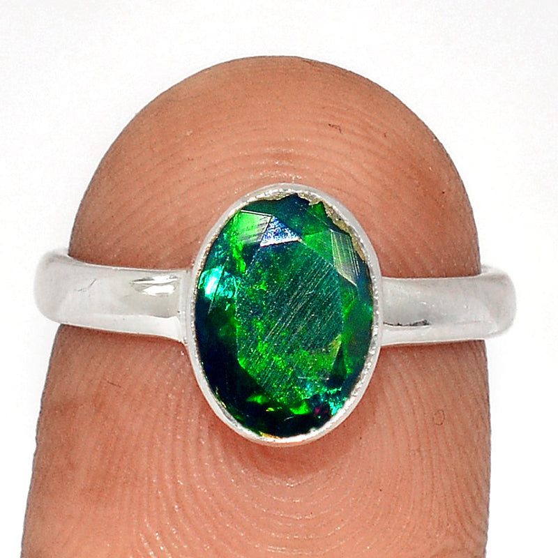 Chalama Black Opal Faceted Ring - CBFR283