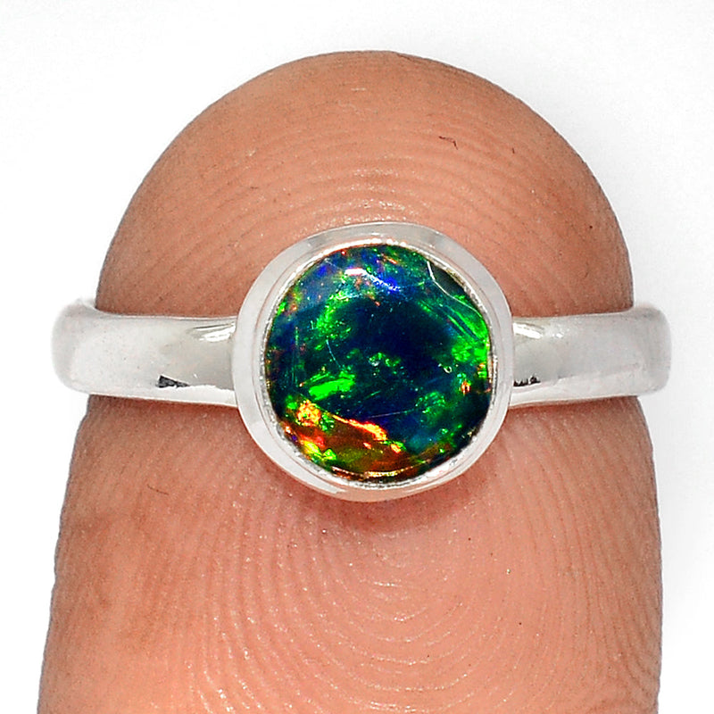 Chalama Black Opal Faceted Ring - CBFR285