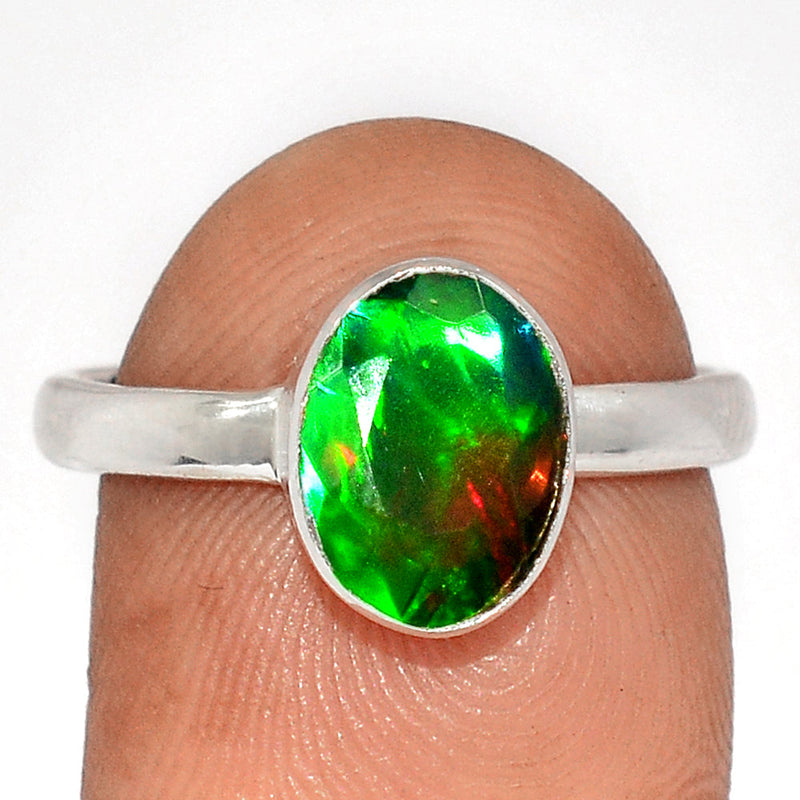 Chalama Black Opal Faceted Ring - CBFR288