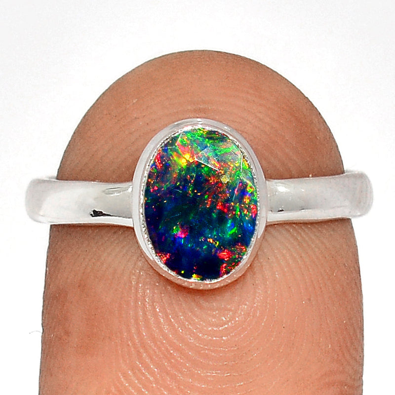 Chalama Black Opal Faceted Ring - CBFR300