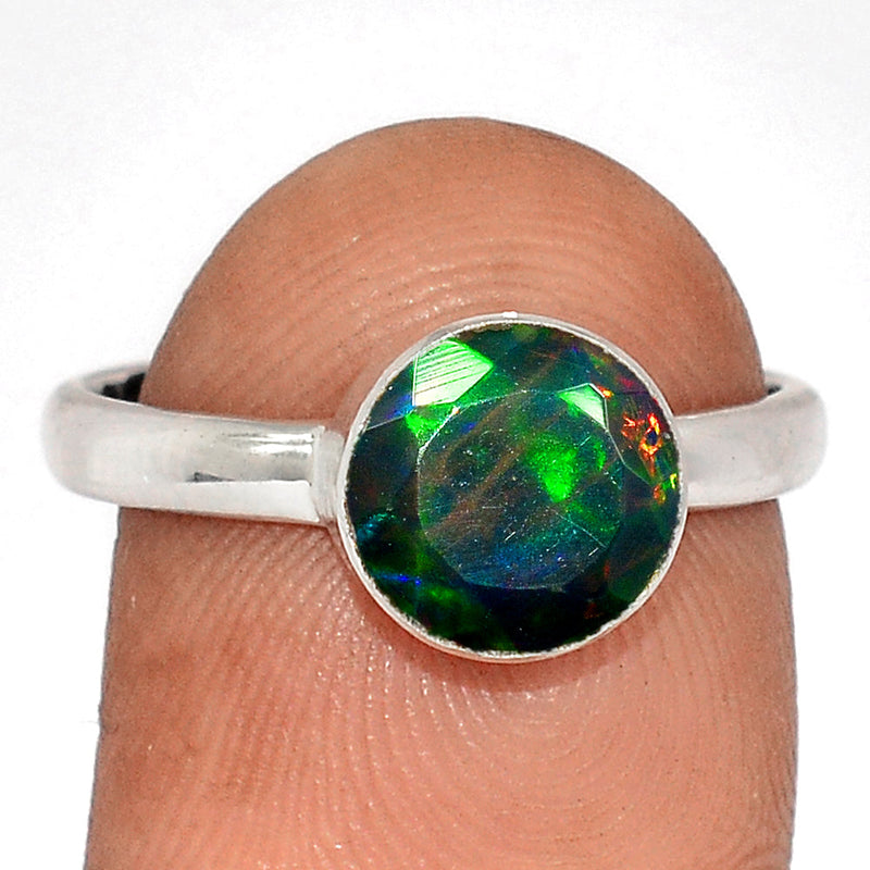 Chalama Black Opal Faceted Ring - CBFR303