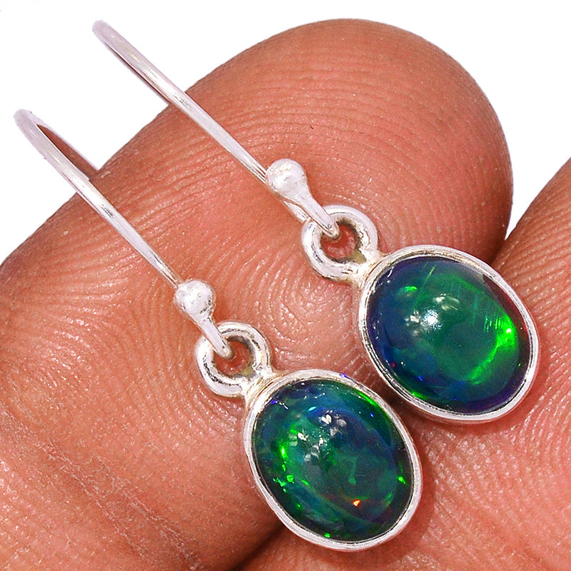 1" Chalama Black Opal Earrings - CBOE30