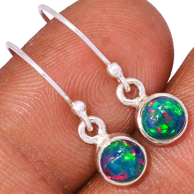 1" Chalama Black Opal Earrings - CBOE35