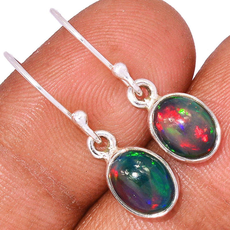 1.1" Chalama Black Opal Earrings - CBOE38