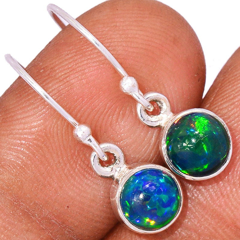 1" Chalama Black Opal Earrings - CBOE3