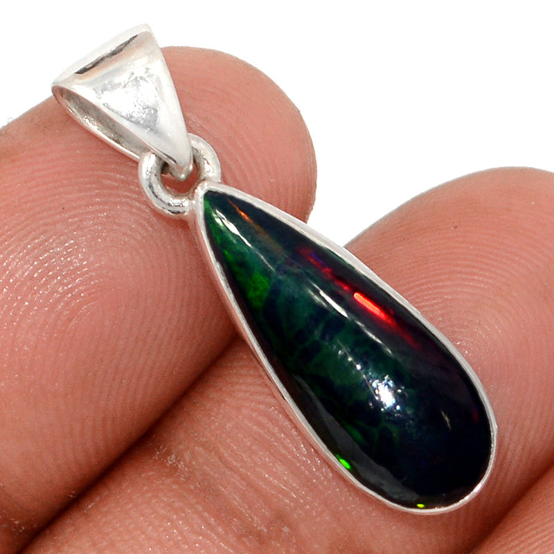 1.2" Chalama Black Opal Pendants - CBOP532