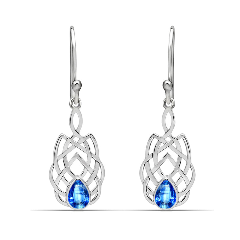 1.6" Celtic - Kyanite Faceted Earrings - CCE509-KYF Catalogue