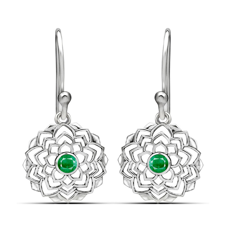 4*4 MM Round - Emerald Earrings - CCE511-E