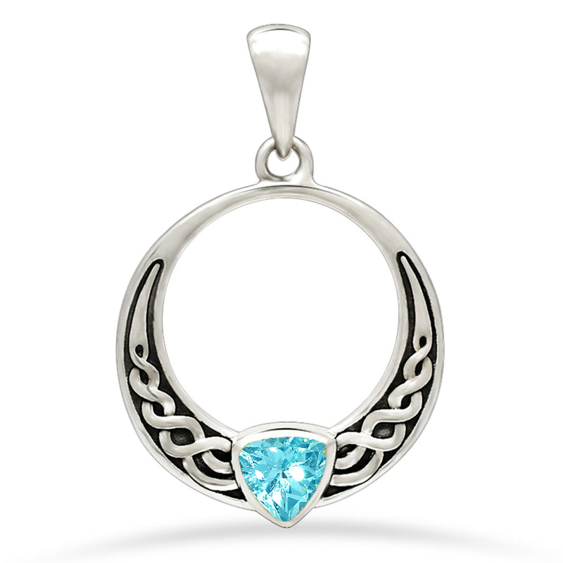 Celtic Design - Blue Topaz Pendants - CCP504-BT Catalogue