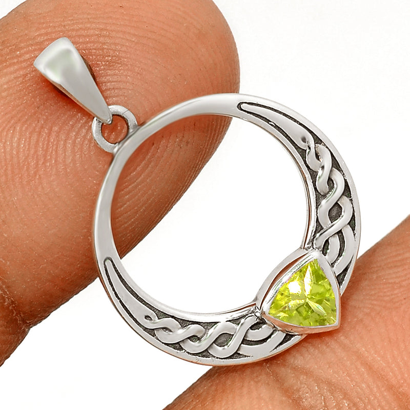 Celtic Design - Peridot Faceted Pendants - CCP504-P Catalogue