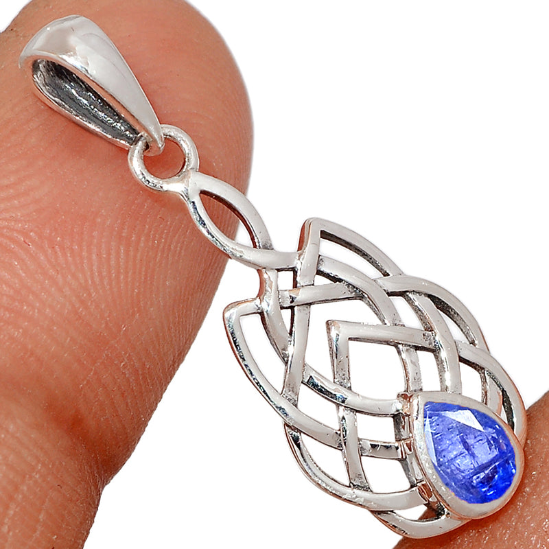 6*4 MM Pear - Celtic Design - Tanzanite Faceted Pendants - CCP507-TZF Catalogue