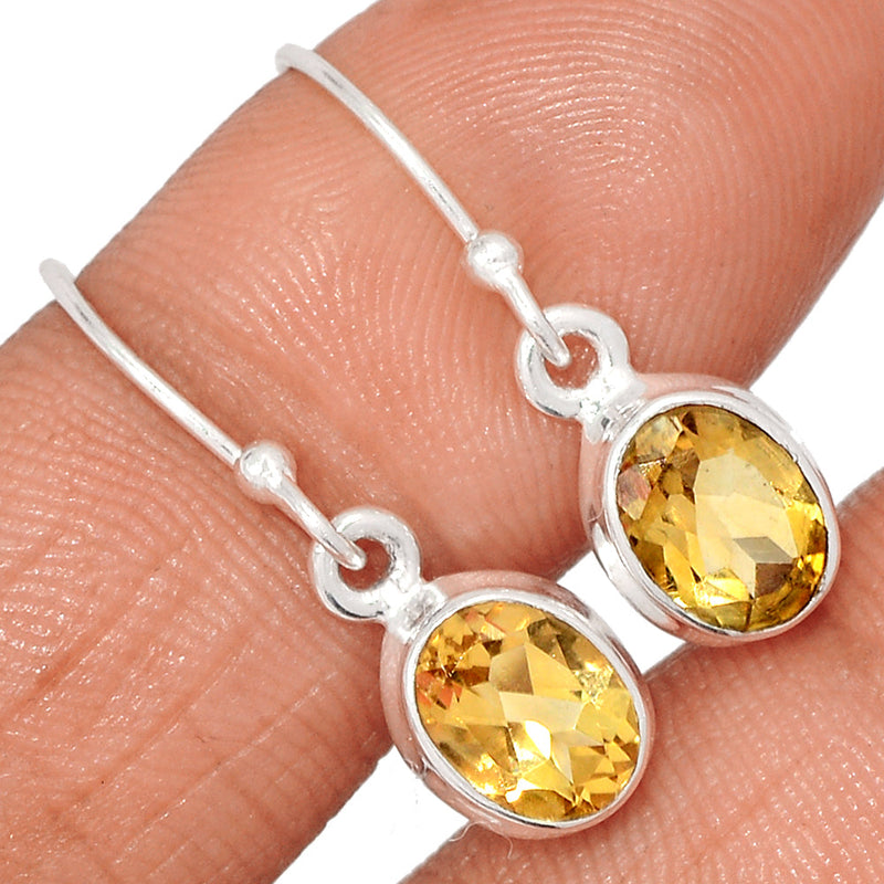 1" Citrine Earrings - CITE1819