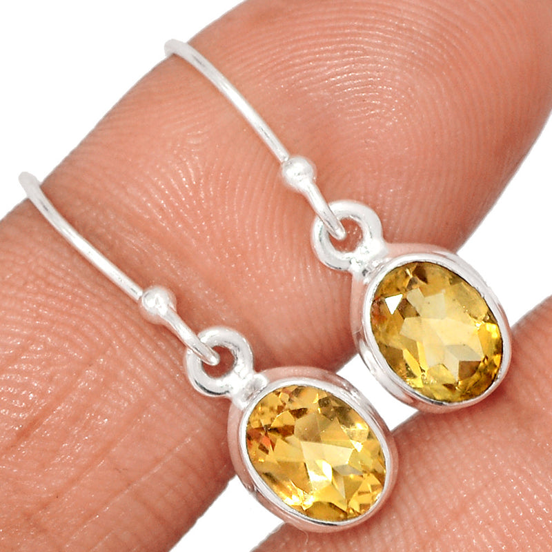 1" Citrine Earrings - CITE1821