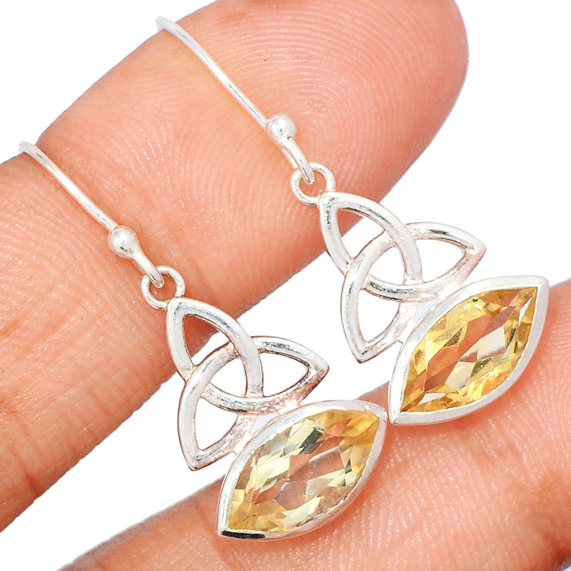 1.3" Celtic - Citrine Earrings - CITE1847