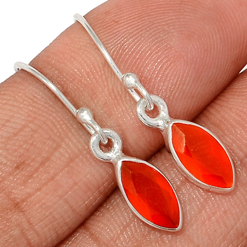 1.1" Carnelian Faceted Earrings - CRFE375