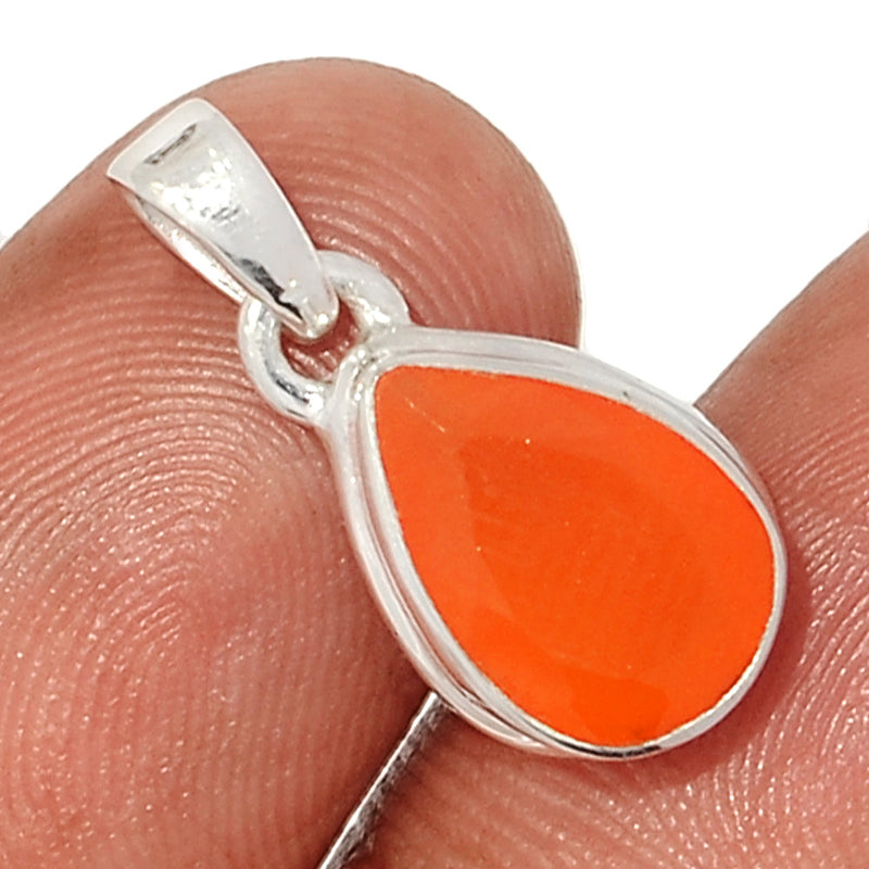 0.8" Carnelian Faceted Pendants - CRFP166