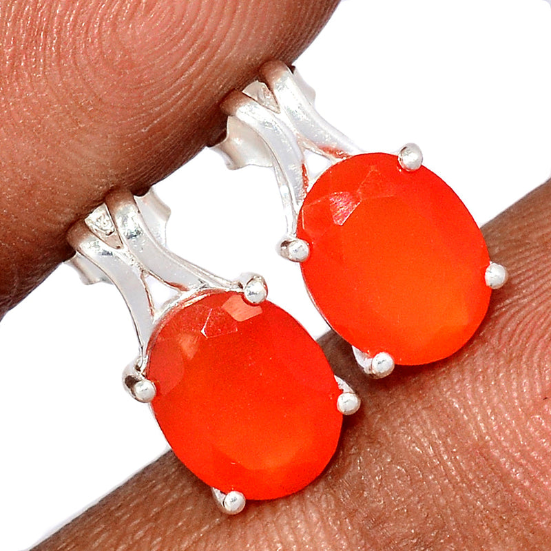 Claw - Carnelian Faceted Studs - CRFS403