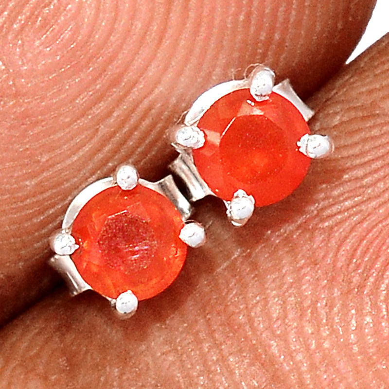 Claw - Carnelian Faceted Studs - CRFS405