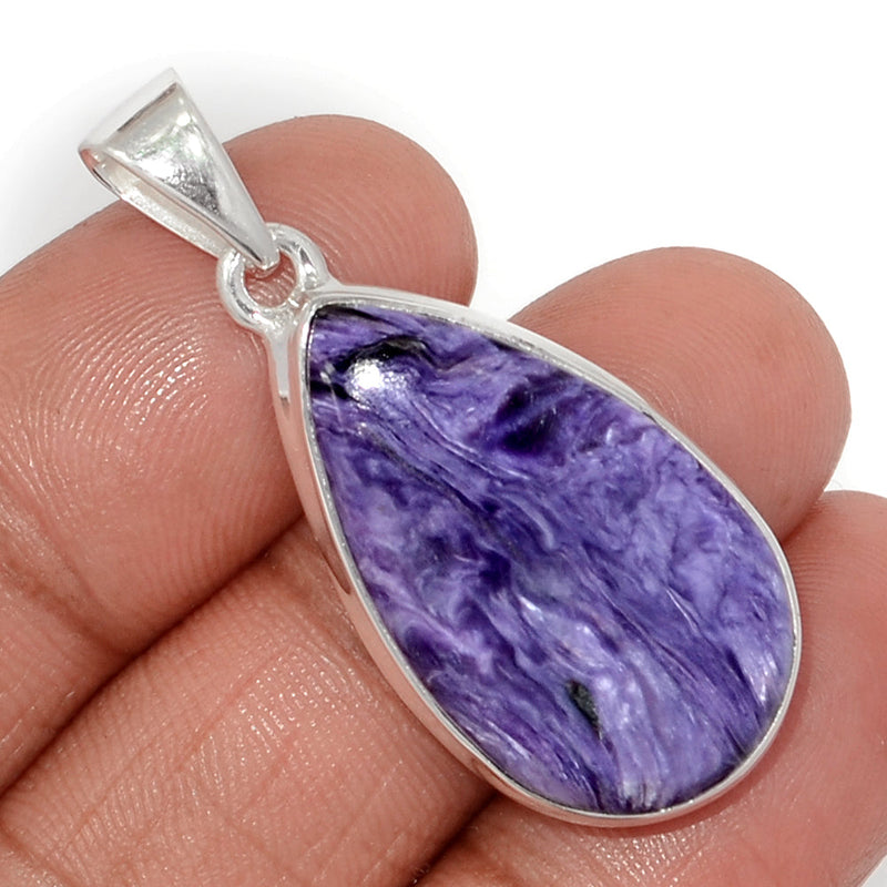 1.6" Charoite Pendants - CROP2218