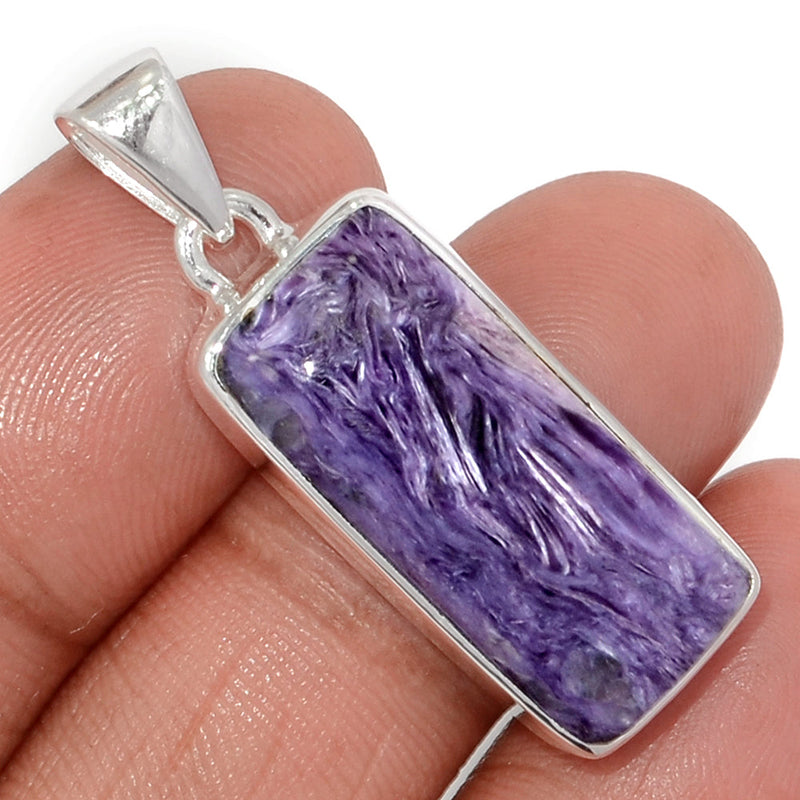 1.5" Charoite Pendants - CROP2225