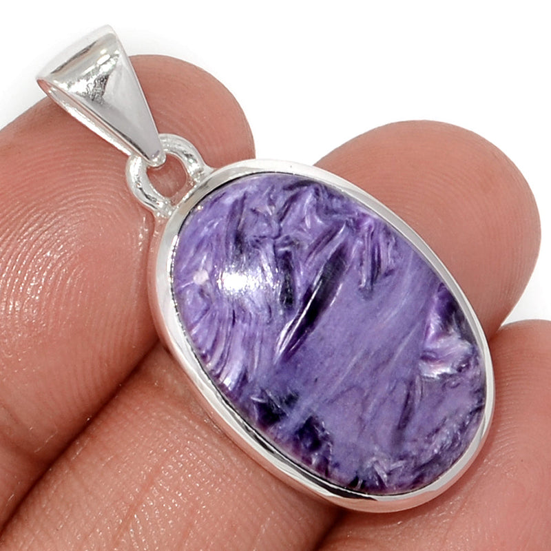 1.5" Charoite Pendants - CROP2226