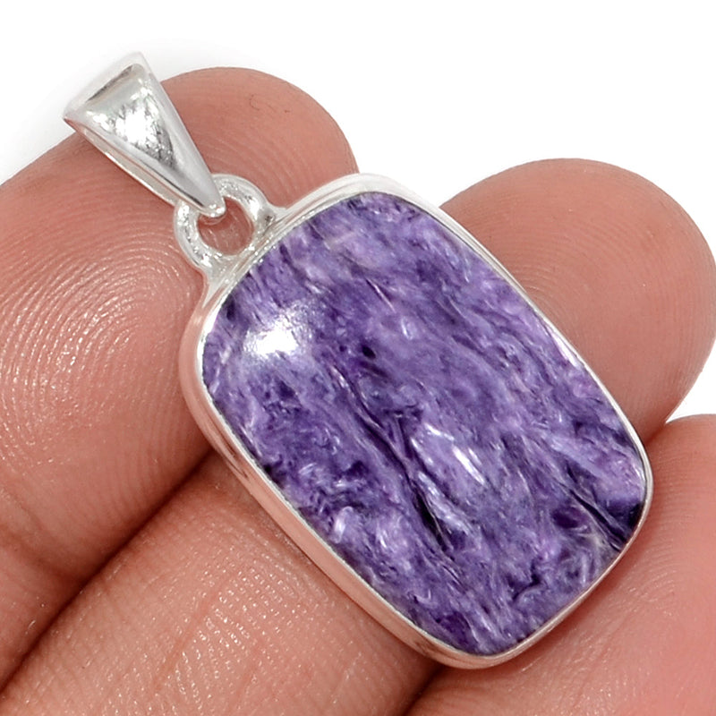 1.3" Charoite Pendants - CROP2234