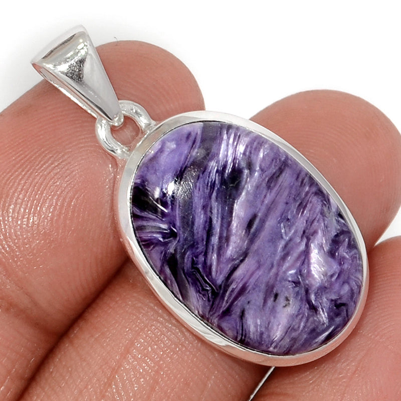 1.5" Charoite Pendants - CROP2238