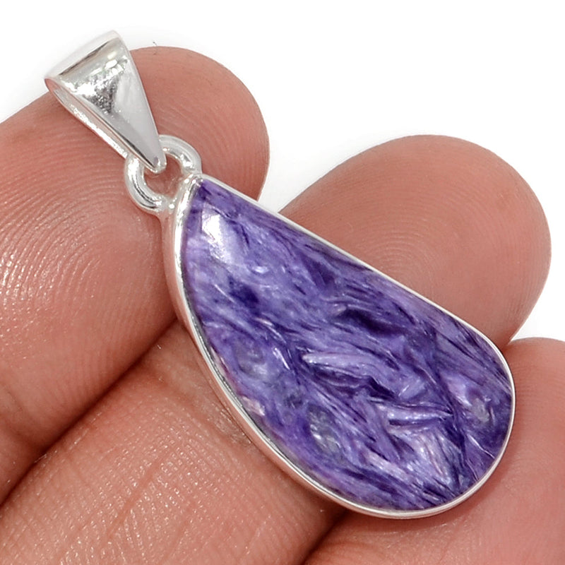 1.5" Charoite Pendants - CROP2239