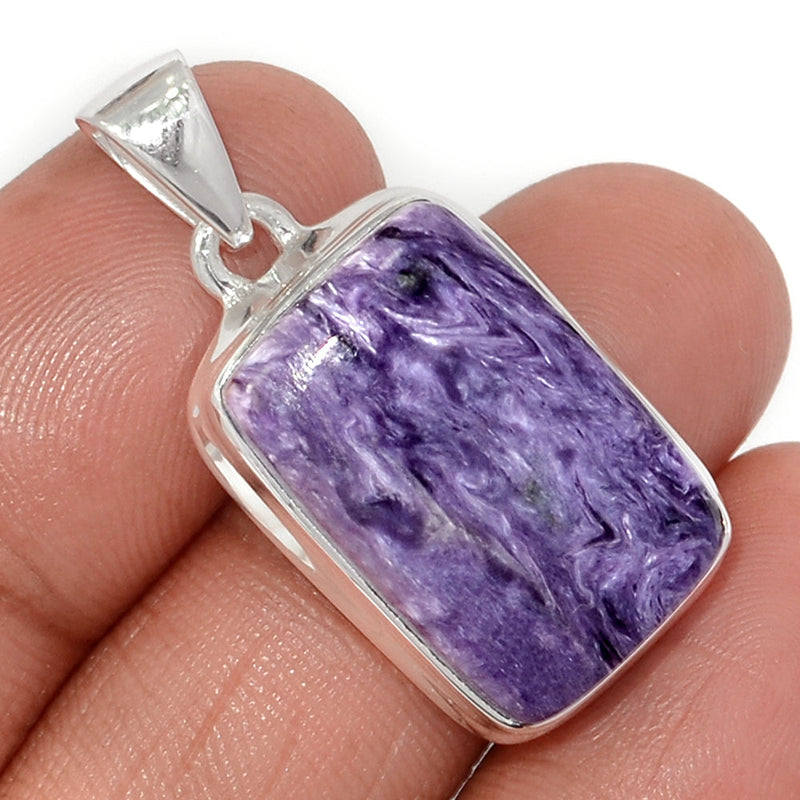 1.3" Charoite Pendants - CROP2242