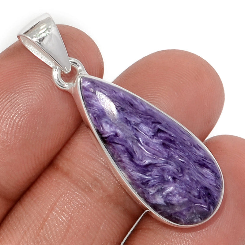 1.5" Charoite Pendants - CROP2244