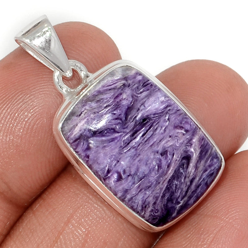 1.3" Charoite Pendants - CROP2245