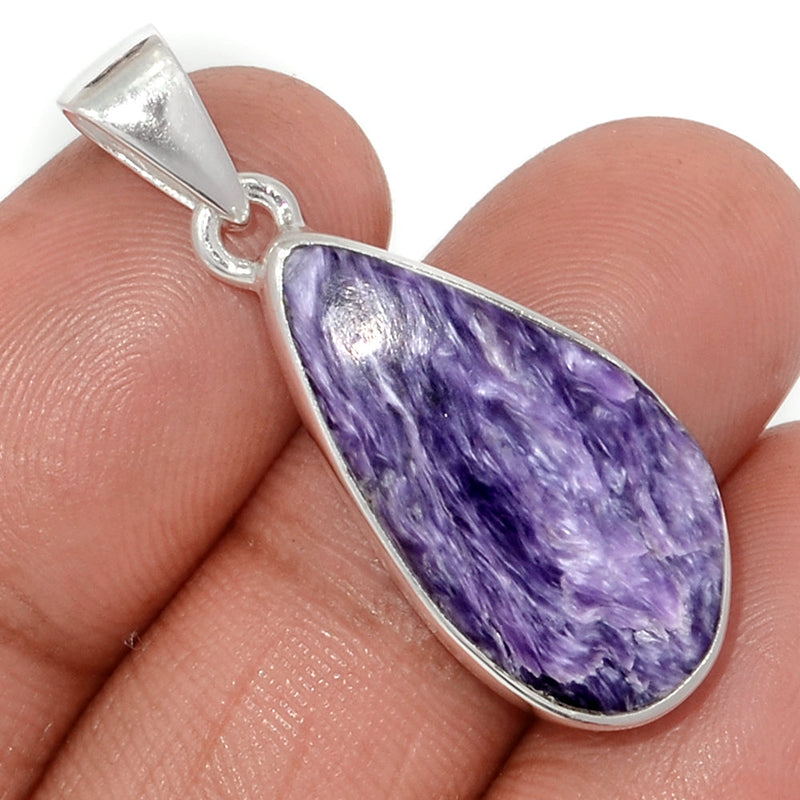 1.5" Charoite Pendants - CROP2254