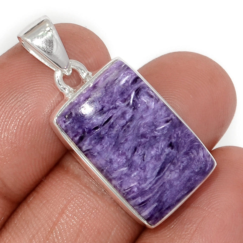 1.3" Charoite Pendants - CROP2255