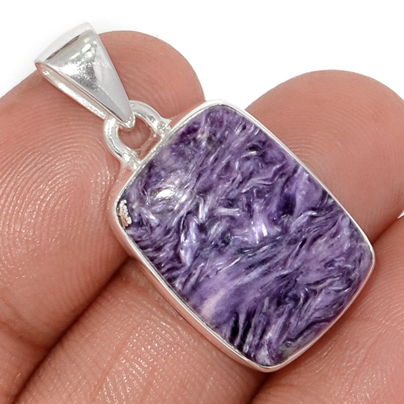 1.2" Charoite Pendants - CROP2257