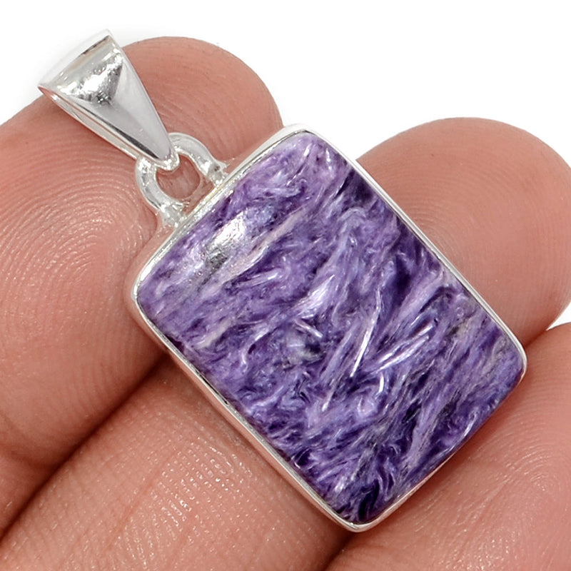 1.3" Charoite Pendants - CROP2262