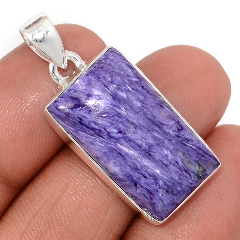 1.5" Charoite Pendants - CROP2342