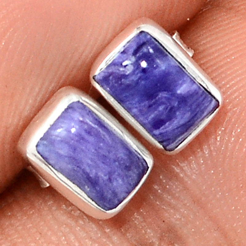 Charoite Studs - CROS284