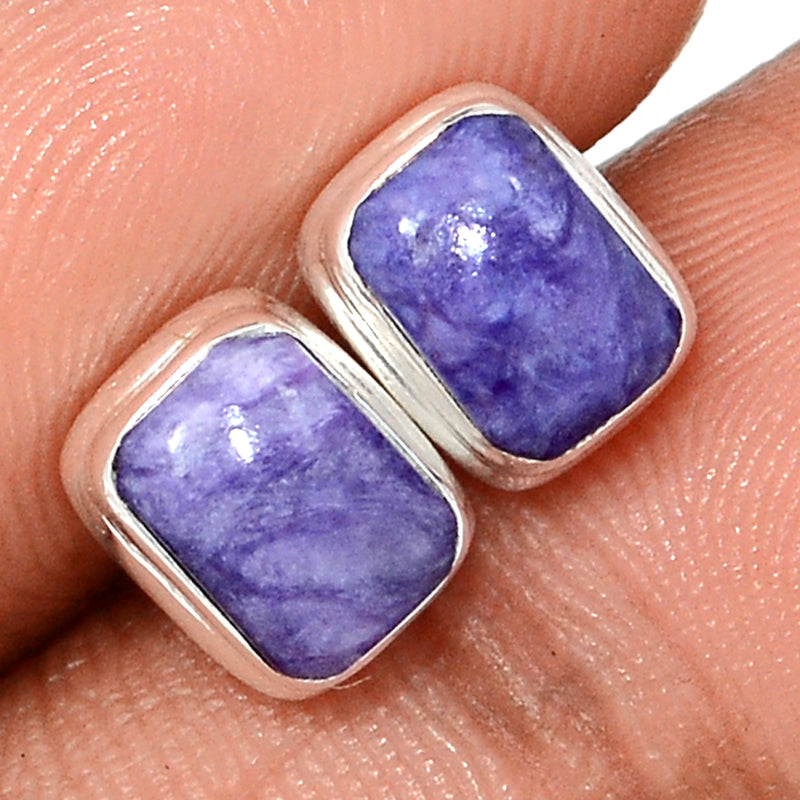 Charoite Studs - CROS287